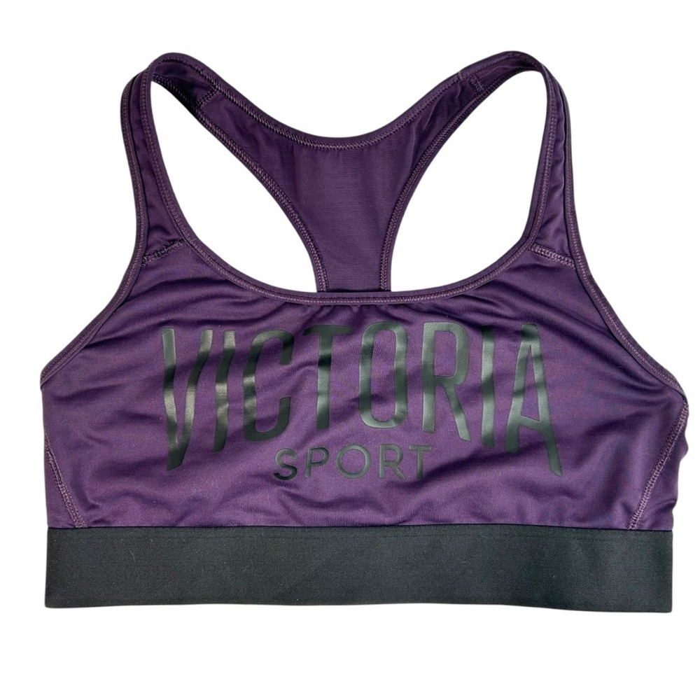 Victoria Sport The Player Racerback Sports Bra in Purple size Medium